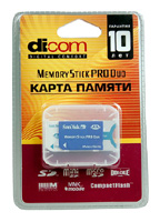 Карты памяти - Dicom memory Stick Pro Duo 4GB