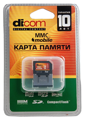 Карты памяти - Dicom MMC Mobile 1GB