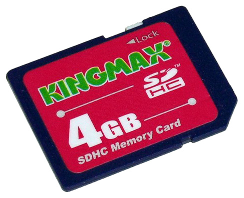 Карты памяти - Kingmax SDHC 4GB Class 4