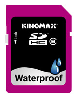 Карты памяти - Kingmax Waterproof SDHC 8GB Class 6