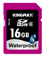 Карты памяти - Kingmax Waterproof SDHC 16GB Class 6