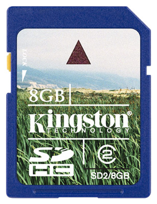 Карты памяти - Kingston SD2/8GB