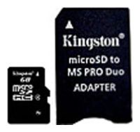 Карты памяти - Kingston SDC4/8GB-MSADPRR