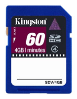 Карты памяти - Kingston SDV/4GB