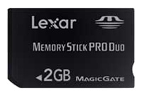 Карты памяти - Lexar Memory Stick Pro Duo 2GB