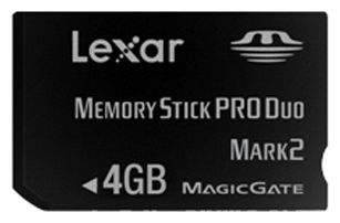 Карты памяти - Lexar Platinum II Memory Stick PRO Duo 4GB