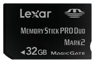 Карты памяти - Lexar Platinum II Memory Stick PRO Duo 32GB