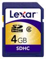 Карты памяти - Lexar SDHC class2 4GB