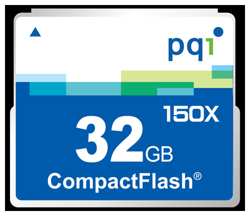 Карты памяти - PQI Compact Flash Card 32GB 150x