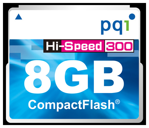 Карты памяти - PQI Compact Flash Card 8GB 300x
