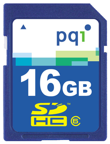 Карты памяти - PQI SDHC 16Gb Class 6
