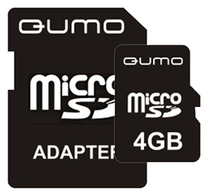 Карты памяти - QUMO MicroSD 4Gb