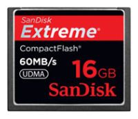 Карты памяти - Sandisk Extreme CompactFlash 60MB/s 16Gb