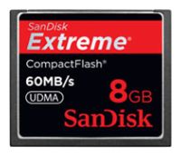 Карты памяти - Sandisk Extreme CompactFlash 60MB/s 8Gb