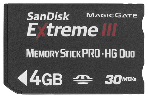 Карты памяти - Sandisk Extreme III MS PRO-HG Duo 4GB