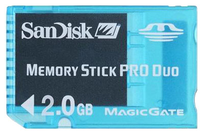 Карты памяти - Sandisk Gaming Memory Stick PRO Duo 2Gb