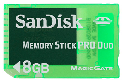 Карты памяти - Sandisk Gaming Memory Stick PRO Duo 8Gb