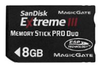 Карты памяти - Sandisk Memory Stick PRO Duo Extreme III 8Gb