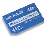 Карты памяти - Sandisk Memory Stick PRO Duo 1Gb