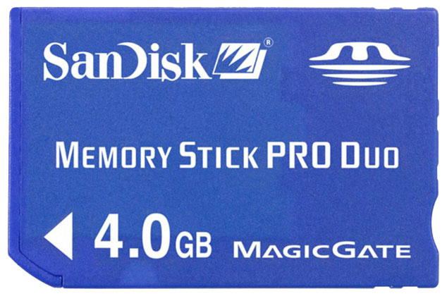 Карты памяти - Sandisk Memory Stick PRO Duo 4Gb