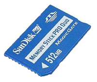 Карты памяти - Sandisk Memory Stick PRO Duo 512 Mb