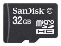 Карты памяти - Sandisk microSDHC Card 32GB Class 2