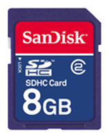 Карты памяти - Sandisk SDHC Card 8GB Class 2