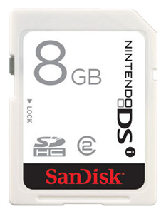 Карты памяти - Sandisk SDHC Nintendo DSi Class 2 8Gb
