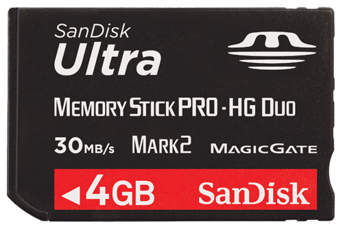Карты памяти - Sandisk Ultra Memory Stick PRO-HG Duo 4GB