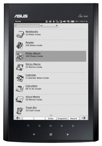 Устройства чтения книг - Asus Eee Note EA800