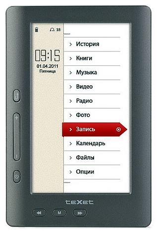 Устройства чтения книг - Texet TB-431HD